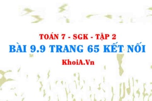 Bài 9.9 trang 65 Toán 7 Kết nối tri thức Tập 2